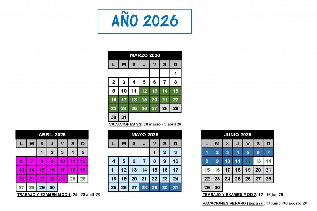 CALENDARIO WEB PARTE 1